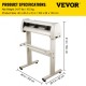 Comprar Cortador de Vinilo 870mm, Vinilo Plotter Cortador con Cuchillo de Trinchar, Plotter de Corte de Vinilo Blanco