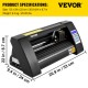 Buy 375mm Semi-Automatic Positioning Cutting Plotter Vinyl Cutter Printer 9.2kg Vinyl Cutting Plotter AC 85-264V Vinyl Cutter Signcut Vinyl Printer