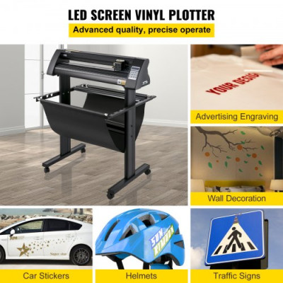 Plotter de Corte Posicionamiento Semiautomático 720 mm Impresora Cortador de Vinilo 19,7 kg Plotter de Corte de Vinilo CA 85-264V Vinilo Cortador Letrero Signcut Impresora Vinilo Ojo Óptico