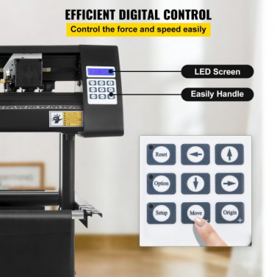 Plotter de Corte Posicionamiento Semiautomático 720 mm Impresora Cortador de Vinilo 19,7 kg Plotter de Corte de Vinilo CA 85-264V Vinilo Cortador Letrero Signcut Impresora Vinilo Ojo Óptico