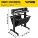 Comprar Plotter de Corte Posicionamiento Semiautomático 720 mm Impresora Cortador de Vinilo 19,7 kg Plotter de Corte de Vinilo CA 85-264V Vinilo Cortador Letrero Signcut Impresora Vinilo Ojo Óptico