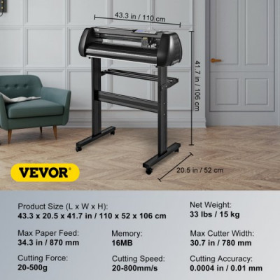 Cortador de vinilo SignMaster 4MB Plotter de corte de vinilo 870mm 20-500g