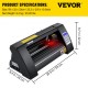 Buy Vinyl Cutting Plotter 375mm LED Guide Light Signmaster Label Maker Vinyl Cutting Plotter 15-800mm/s for Advertising Field Various Decoration Craft Label Making