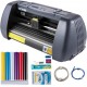 Koop Snijplottermachine 375 mm 10-800 mm/s Vinylsnijplotter 58,4 x 24,1 x 15,2 cm Smart Touchscreen 16 MB SignMaster-software Snijplotter voor het maken van borden Posters