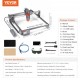 Buy Laser Engraving Machine 10W Laser Engraver 64x58x27cm Working Area 40x40cm Movement Speed 10000mm/min Compressed Spot Eye Protection Laser Cutting for Wood Metal Acrylic