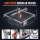 Buy Laser Engraving Machine 5W Laser Engraver 61x58x27 cm Working Area 41x40 cm Movement Speed 10000 mm/min Compressed Spot Eye Protection Laser Cutting for Wood Metal Acrylic