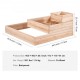 Comprar Cama Elevada de Jardín 113x113x51 cm Jardinería Elevada de Madera de Abeto para Cultivo de Flores Plantas Hierbas Huerto Urbano para Jardín Terraza Patio Balcón Color de Madera con Accesorios