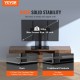 Buy TV Stand with Floor Stand for 32" to 55" TVs Table Top TV Stand Swivel ± 40° Height Adjustable 61.5-67 cm Universal TV Stand Load 41 kg Max VESA 400x400 mm Home Office Classroom