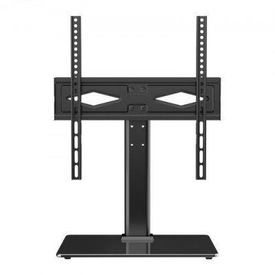 Soporte de TV con Pie para Televisores de 32" a 55" Soporte de TV para Mesa Giratorio ± 40° Altura Ajustable 61,5-67 cm Soporte de TV Universal Carga 41 kg Max VESA 400x400 mm Casa Oficina Clase