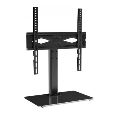 Soporte de TV con Pie para Televisores de 32" a 55" Soporte de TV para Mesa Giratorio ± 40° Altura Ajustable 61,5-67 cm Soporte de TV Universal Carga 41 kg Max VESA 400x400 mm Casa Oficina Clase