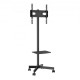 VEVOR Soporte Universal Independiente para Televisores de 23-60 Pulgadas Carro para TV Altura Ajustable 3 Niveles 143-154 cm Soporte para TV Móvil Carga 40kg Estante Doble Máx. VESA 400x400 mm Oficina