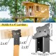 Buy Angle Riser Bracket 2pcs Wood Connector 18x10.8x24.5cm