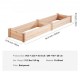 Comprar Cama Elevada de Jardín 240 x 60 x 25 cm Jardinería Elevada de Madera de Abeto para Cultivo de Flores Plantas Hierbas Huerto Urbano para Jardín Terraza Patio Balcón Color de Madera con Accesorios