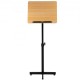 Koop Staand houten podium 50x40 cm Draagbaar houten podium Capaciteit 10 kg, staal en deeltjeshout, verstelbaar houten podium met hoogte 76,5-109 cm voor scholen, antiek eikenkleur