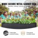 Buy Raised Garden Bed 240 x 120 x 60 cm Galvanized Metal Elevated Garden Bed for Growing Flowers Plants Herbs Urban Vegetable Garden for Garden Terrace Patio Balcony Dark Grey with Accessories