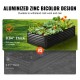 Buy Raised Garden Bed 240 x 120 x 60 cm Galvanized Metal Elevated Garden Bed for Growing Flowers Plants Herbs Urban Vegetable Garden for Garden Terrace Patio Balcony Dark Grey with Accessories