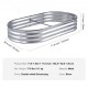 Buy Raised Garden Bed 182.5 x 92.5 x 28 cm Galvanized Metal Elevated Garden Bed for Growing Flowers Plants Herbs Urban Vegetable Garden for Garden Terrace Patio Balcony Silver with Accessories