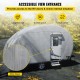 Koop Caravanaanhangwagenhoes 569 x 183 x 229 cm waterdichte hoes aanhangwagenhoes 18-20 voet hoes beschermhoes universeel voor caravans caravankoptrailer