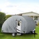 Koop Caravanaanhangwagenhoes 569 x 183 x 229 cm waterdichte hoes aanhangwagenhoes 18-20 voet hoes beschermhoes universeel voor caravans caravankoptrailer