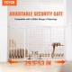 Buy Extendable Safety Gate Width 75-135 cm Height 76 cm Automatic Closing Stair Gate without Drilling Opening Width 533 mm at 180° Fence for Children and Dogs for Indoor