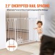 Buy Extendable Safety Gate Width 75-135 cm Height 76 cm Automatic Closing Stair Gate without Drilling Opening Width 533 mm at 180° Fence for Children and Dogs for Indoor