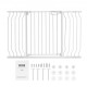 Buy Extendable Safety Gate Width 75-135 cm Height 76 cm Automatic Closing Stair Gate without Drilling Opening Width 533 mm at 180° Fence for Children and Dogs for Indoor