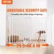 Buy Extendable Safety Gate Width 75-123 cm Height 76 cm Automatic Closing Stair Gate without Drilling Opening Width 533 mm at 180° Fence for Children and Dogs for Indoor