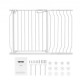 Buy Extendable Safety Gate Width 75-123 cm Height 76 cm Automatic Closing Stair Gate without Drilling Opening Width 533 mm at 180° Fence for Children and Dogs for Indoor