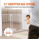 Buy Extendable Safety Gate Width 75-147 cm Height 76 cm Automatic Closing Stair Gate without Drilling Opening Width 533 mm at 180° Fence for Children and Dogs for Indoor