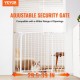 Buy Extendable Safety Gate Width 75-99 cm Height 76 cm Automatic Closing Stair Gate without Drilling Opening Width 533 mm at 180° Fence for Children and Dogs for Indoor