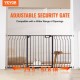 Buy Extendable Safety Gate Width 75-147cm Height 76cm Automatic Closing Stair Gate without Drilling Opening Width 533mm 180° Fence for Children and Dogs for Indoor, Black