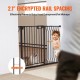 Buy Extendable Safety Gate Width 75-123cm Height 76cm Automatic Closing Stair Gate without Drilling Opening Width 533mm 180° Fence for Children and Dogs for Indoor, Black