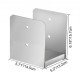 Buy Post Base 1 pc. Square Post Support 13.2 x 14.5 x 15.7cm Screw-in Base for Post 6" x 6" Thickness 2mm Metal Anchor for Post