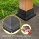 Buy Post Base, 10 Pcs Square Post Support 15.3 x 9.2 x 6.7cm Screw-in Post Base 4" x 4" Thickness 1.5mm Metal Post Anchor