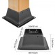 Buy Post Base, 10 Pcs Square Post Support 15.3 x 9.2 x 6.7cm Screw-in Post Base 4" x 4" Thickness 1.5mm Metal Post Anchor