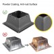 Buy Post Base, 10 Pcs Square Post Support 15.3 x 9.2 x 6.7cm Screw-in Post Base 4" x 4" Thickness 1.5mm Metal Post Anchor