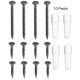 Buy Post Base, 10 Pcs Square Post Support 15.3 x 9.2 x 6.7cm Screw-in Post Base 4" x 4" Thickness 1.5mm Metal Post Anchor