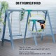 Buy Swing Bracket 12" DIY Center Connector A-Shape Swing Bracket Set Powder Coated Iron Connector for 4x4" Wood Pillars and 4x6" Beam Garden Green