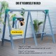 Buy Swing Bracket 12" DIY A-Shaped End Connector Swing Bracket Set Powder Coated Iron Connector for 4x4" Wood Pillars and 4x6" Beam Garden Green