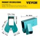 Buy Swing Bracket 12" DIY A-Shaped End Connector Swing Bracket Set Powder Coated Iron Connector for 4x4" Wood Pillars and 4x6" Beam Garden Green