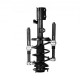 Buy Shock Absorber Spring Compressor Kit 1.2T Stroke 280mm Steel Spring Tensioner 1 Pair with Tool Box and Safety Holder for Disassembling Car Suspension Springs