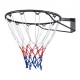 Comprar Aro de Baloncesto Diámetro Exterior 483 mm Canasta de Baloncesto de Acero al Carbono con Red Pieza de Repuesto de Portería de Baloncesto Montada en Pared para Entrenamiento de Baloncesto, Negro