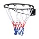 Comprar Aro de Baloncesto Diámetro Exterior 483 mm Canasta de Baloncesto de Acero al Carbono con Red Pieza de Repuesto de Portería de Baloncesto Montada en Pared para Entrenamiento de Baloncesto, Negro