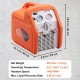 Buy Portable Refrigerant Recovery Machine 3/4 HP Recovery Machine with High Pressure Protection 2.2kg/min 1450rpm Speed Self-Cleaning for Liquid Vapor Refrigerant