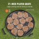 Koop Ronde bolvormige barbecue, diameter 53 cm ijzer, 53 cm vervangende ronde grill voor buitenbarbecue, voor feest, camping, strand, waterkokergrill