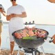 Koop Ronde bolvormige barbecue, diameter 53 cm ijzer, 53 cm vervangende ronde grill voor buitenbarbecue, voor feest, camping, strand, waterkokergrill