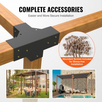 VEVOR 2PCS Kit de Soporte de Pérgola 4