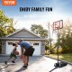 Buy Portable Indoor/Outdoor Basketball Hoop Adjustable Height 152-213cm 69cm Backboard with Wheeled Stand and Weighted Base for Adults and Kids Basketball Training