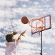 Kaufen Sie Tragbarer Outdoor-/Indoor-Basketballkorb, höhenverstellbar von 152–213 cm, 69 cm Rückwand mit Ständer mit Rädern und gewichteter Basis für Erwachsene und Kinder, Basketballtraining