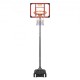 Comprar Cesta de basquete portátil externa/interna com altura ajustável de 152-213 cm Tabela de 69 cm com suporte com rodas e base ponderada para adultos e crianças, treinamento de basquete